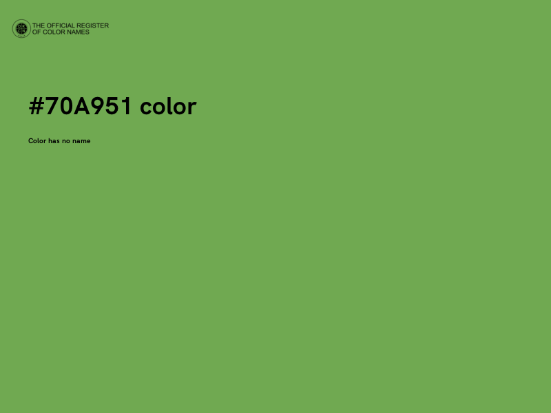 #70A951 color image