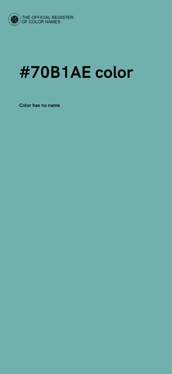 #70B1AE color image