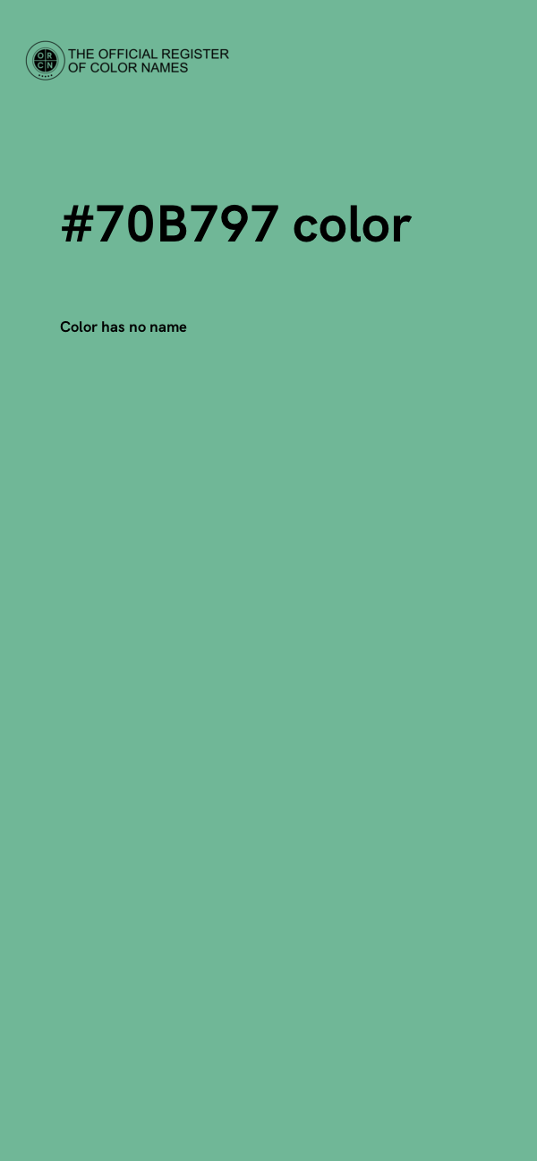 #70B797 color image
