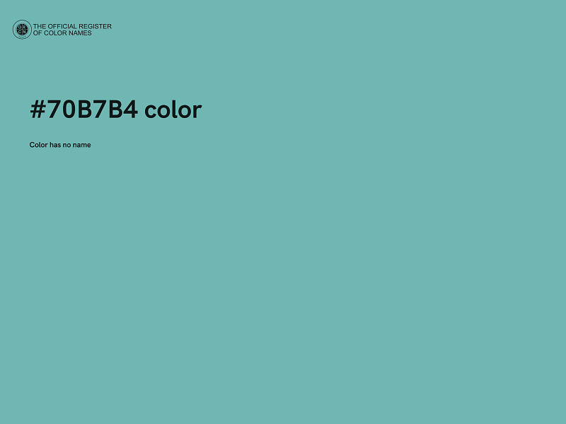 #70B7B4 color image