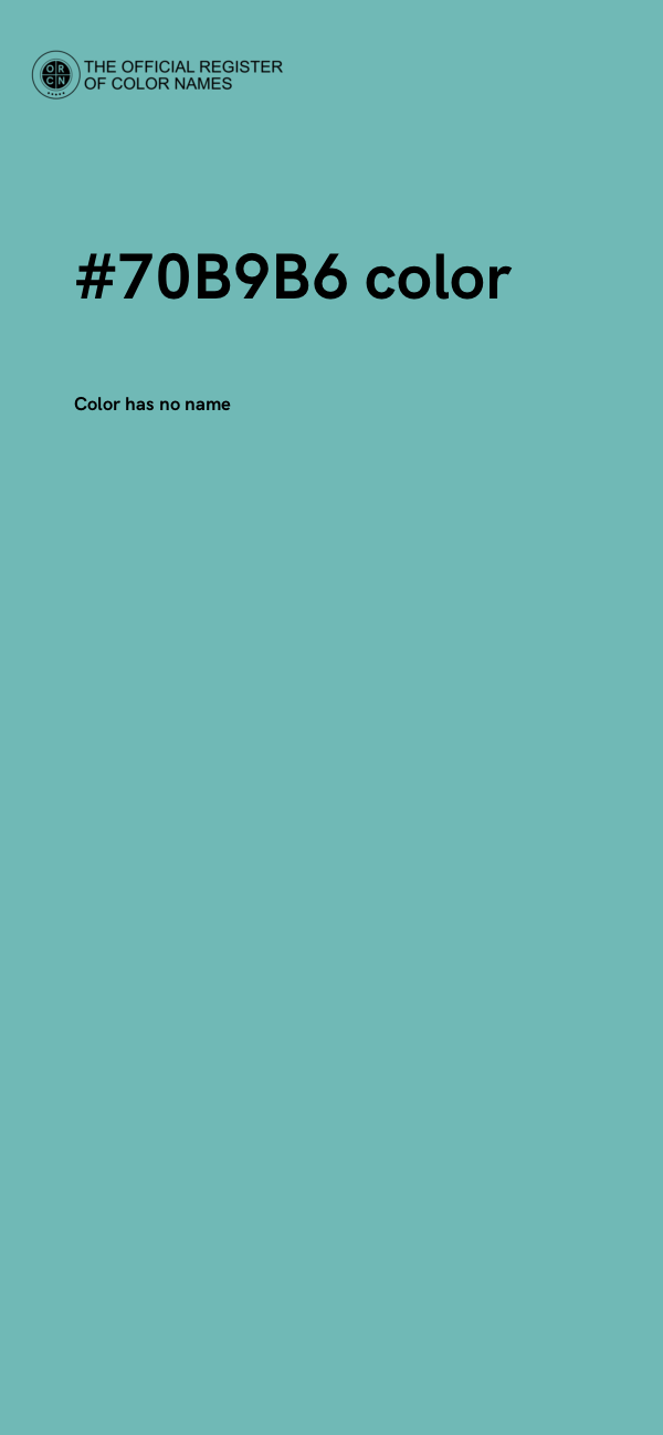 #70B9B6 color image