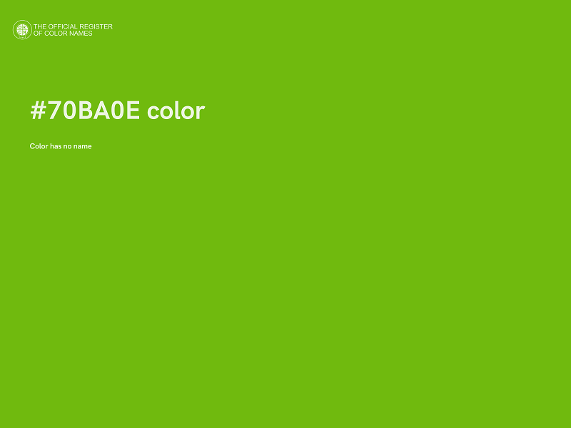 #70BA0E color image
