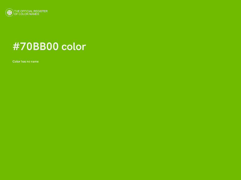#70BB00 color image
