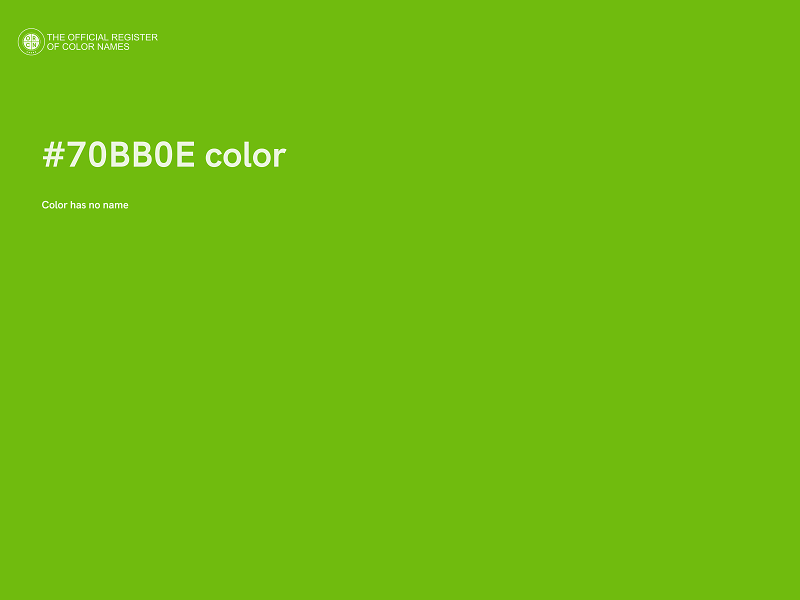 #70BB0E color image