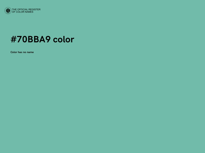 #70BBA9 color image