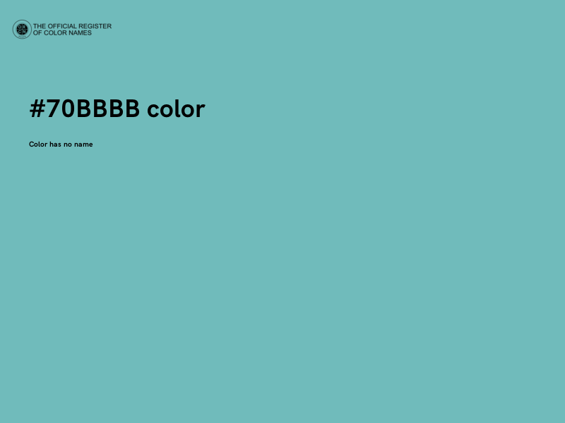 #70BBBB color image