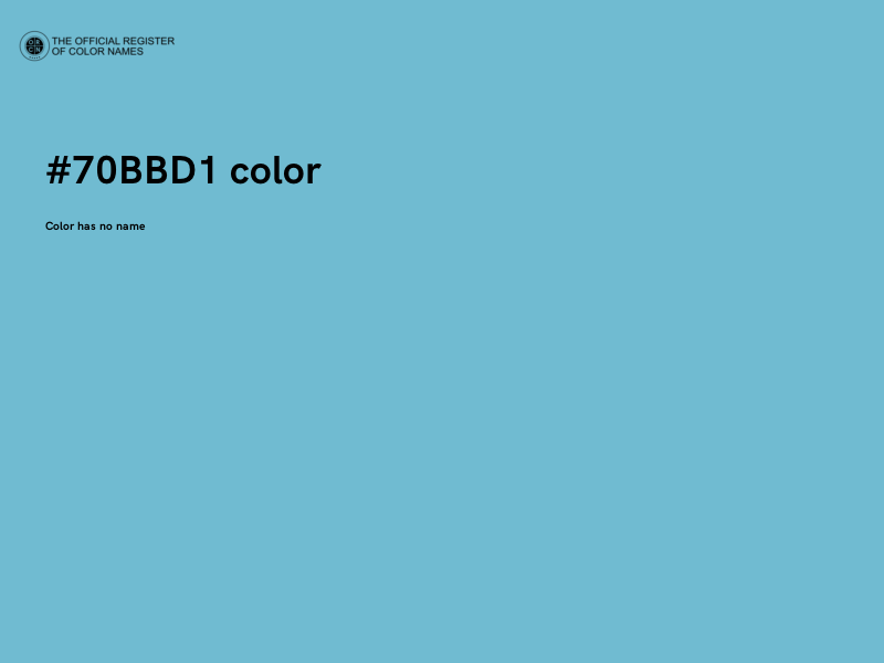 #70BBD1 color image