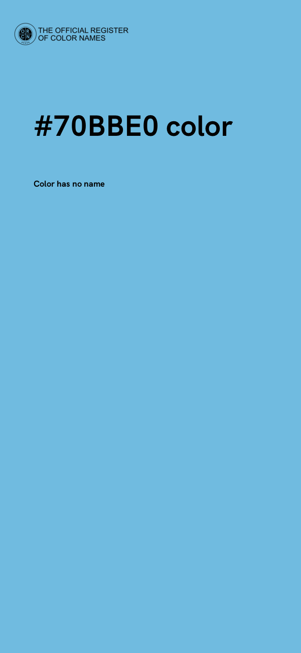 #70BBE0 color image