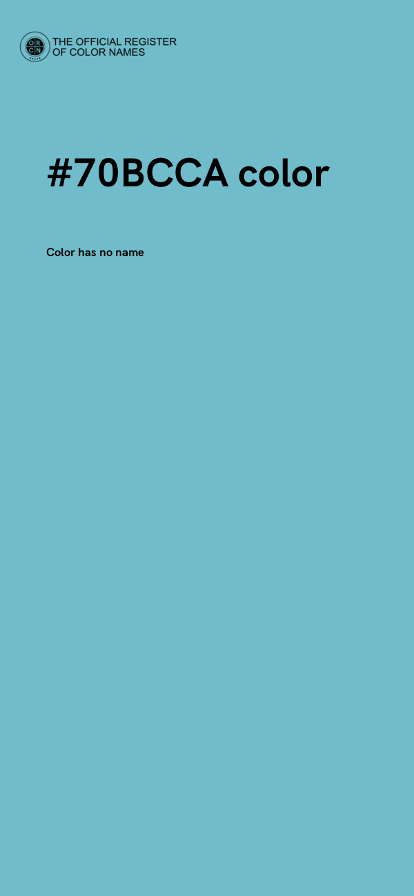 #70BCCA color image
