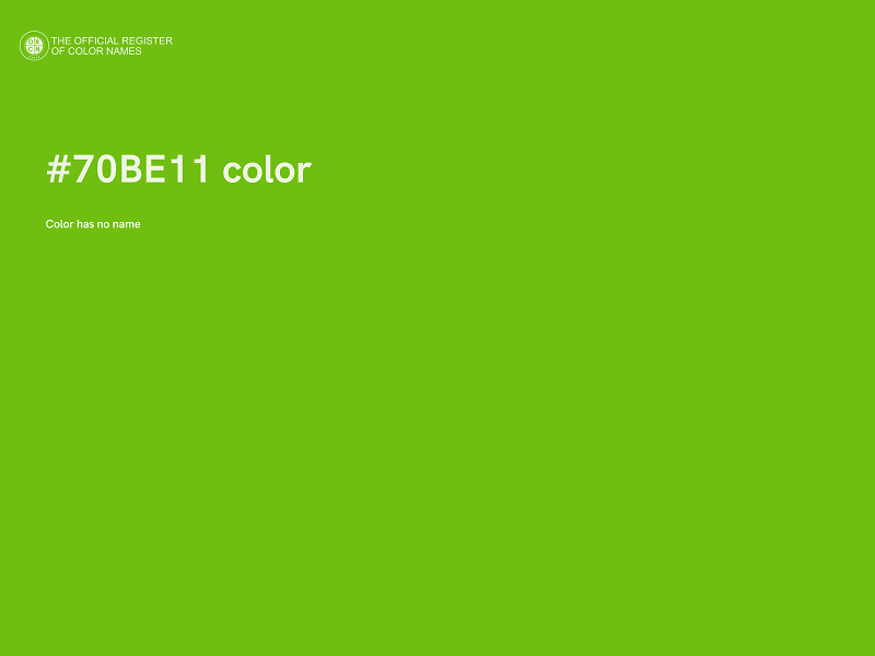 #70BE11 color image