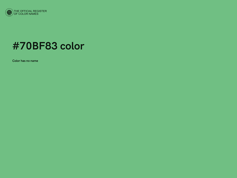 #70BF83 color image