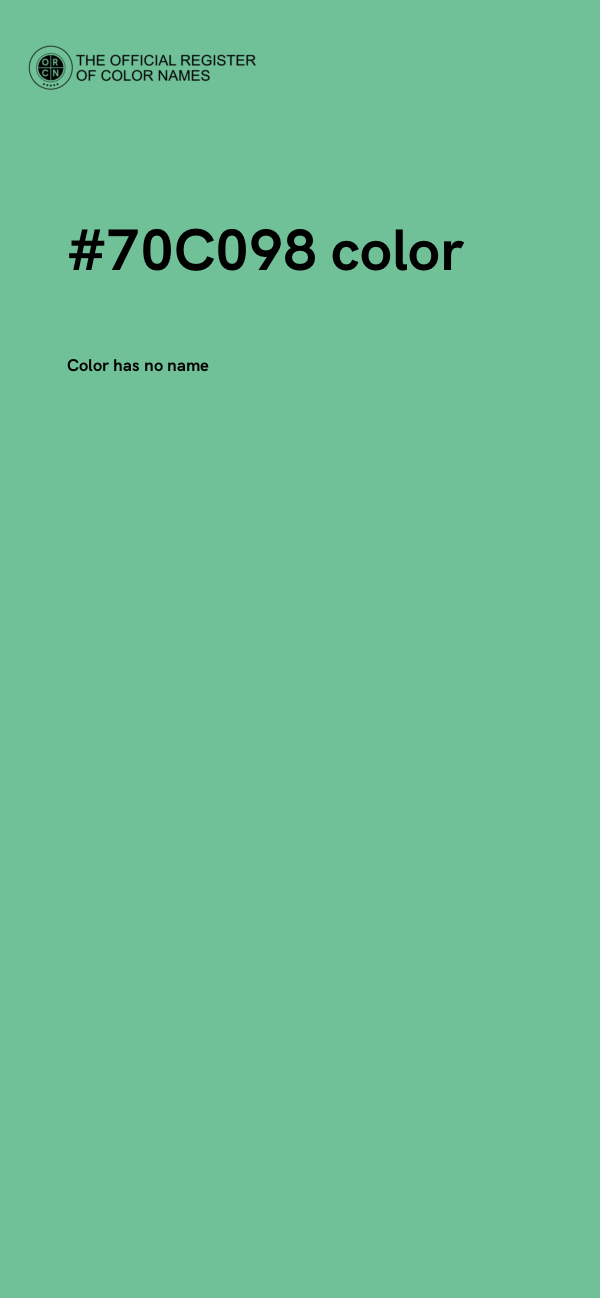 #70C098 color image
