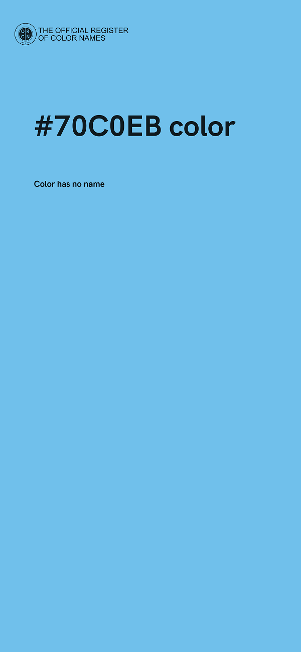 #70C0EB color image