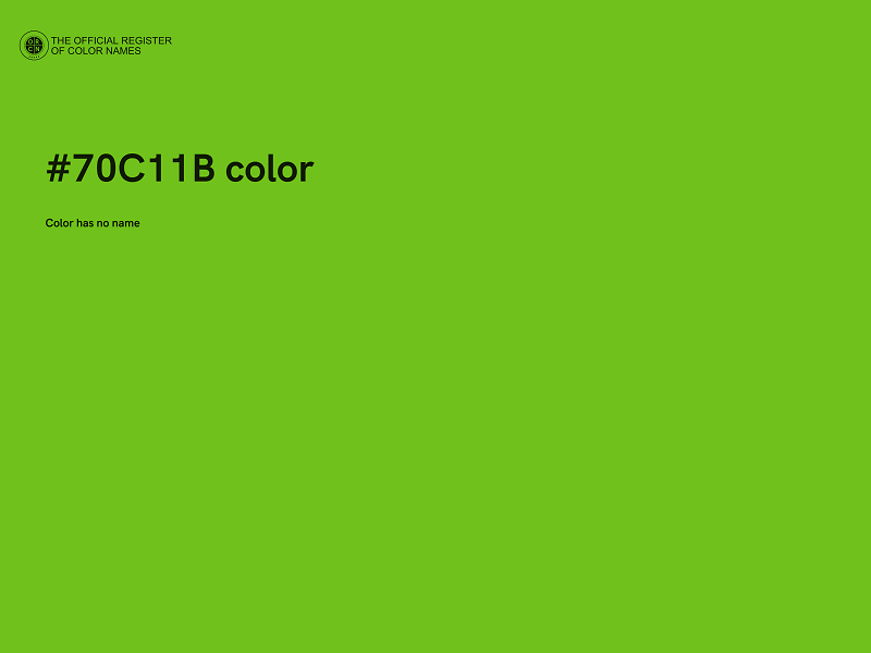 #70C11B color image