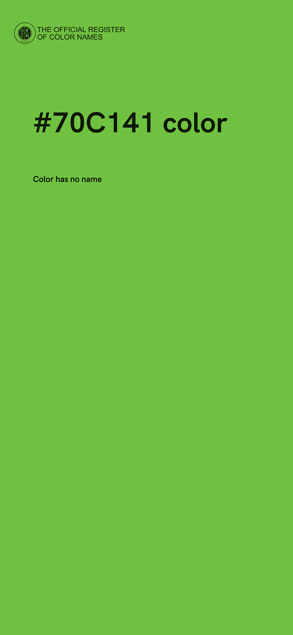#70C141 color image