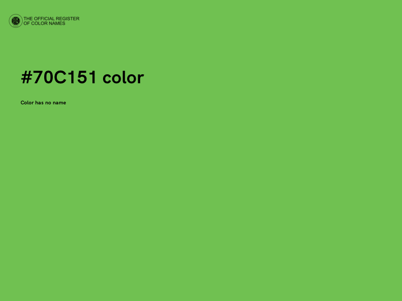 #70C151 color image