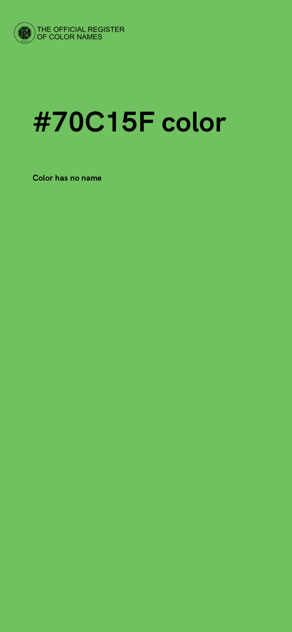 #70C15F color image