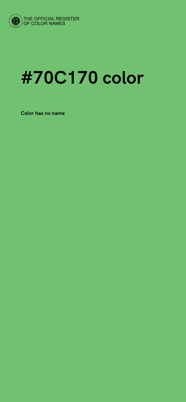#70C170 color image