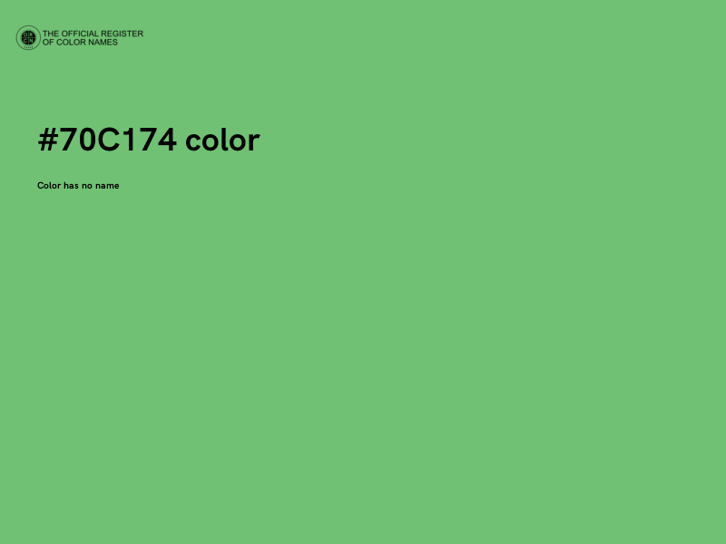 #70C174 color image