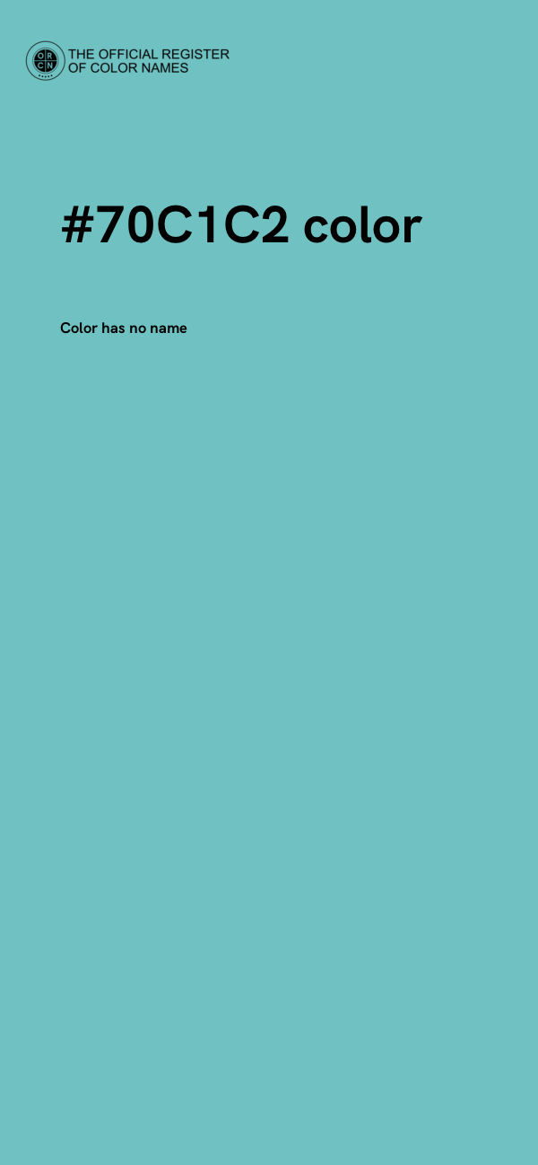 #70C1C2 color image