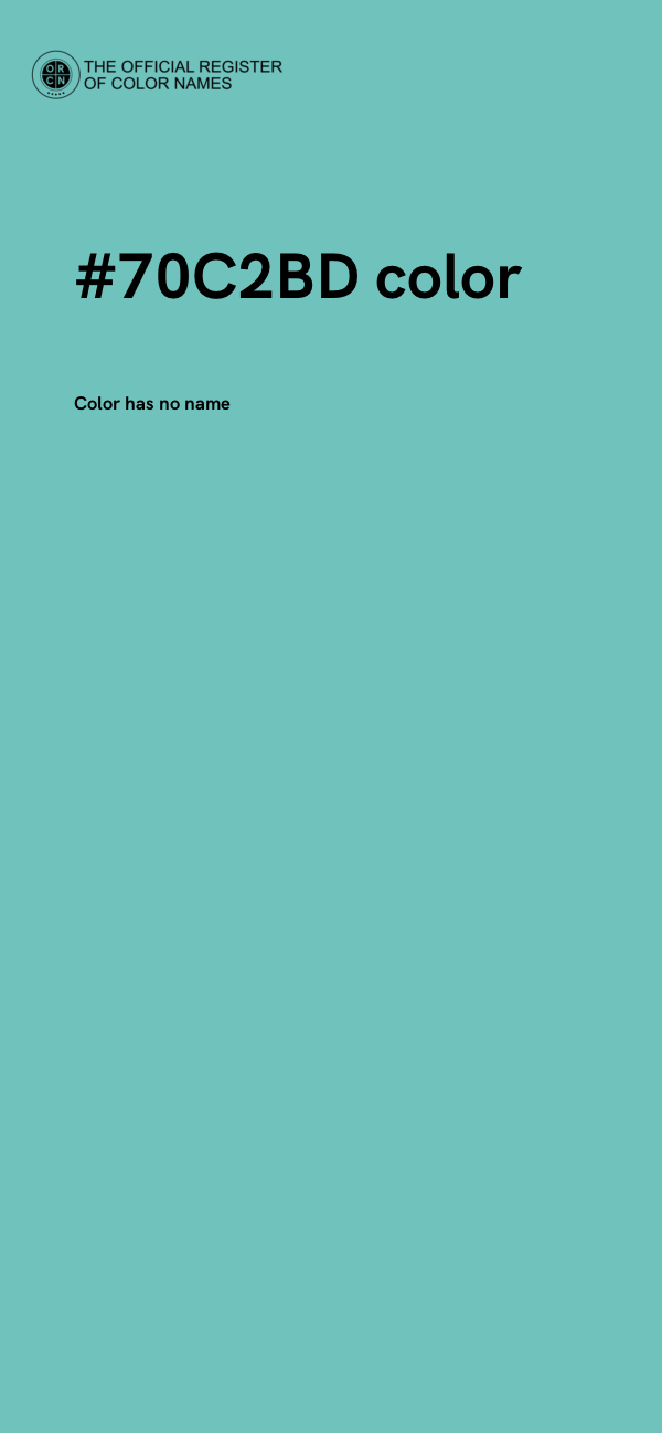 #70C2BD color image