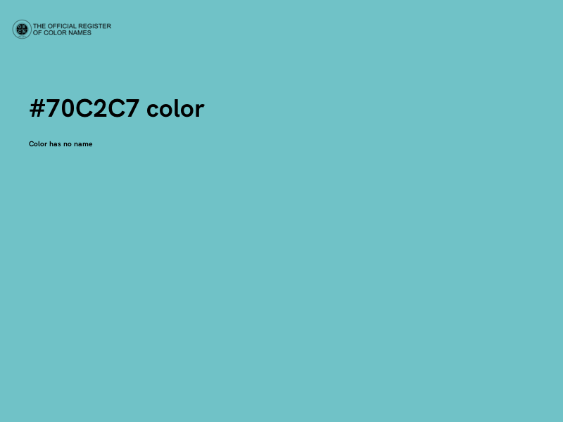 #70C2C7 color image