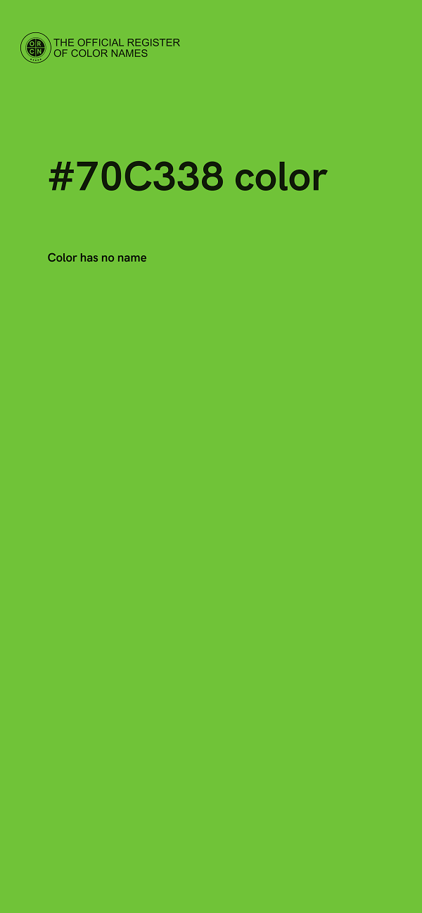 #70C338 color image