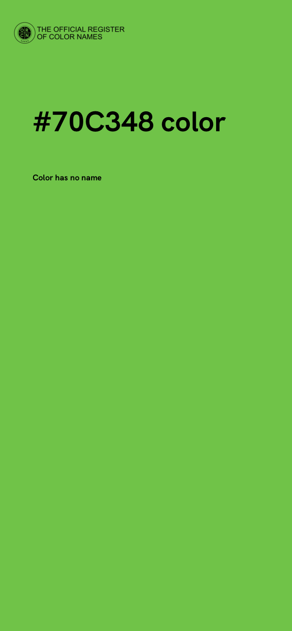 #70C348 color image