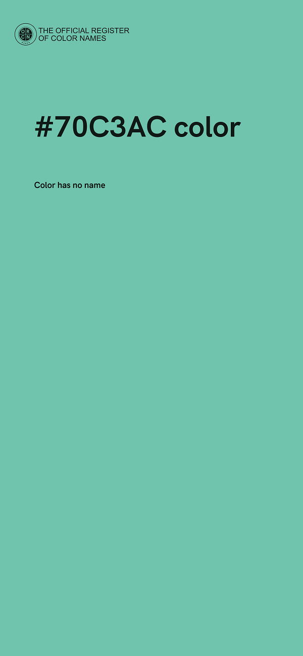 #70C3AC color image
