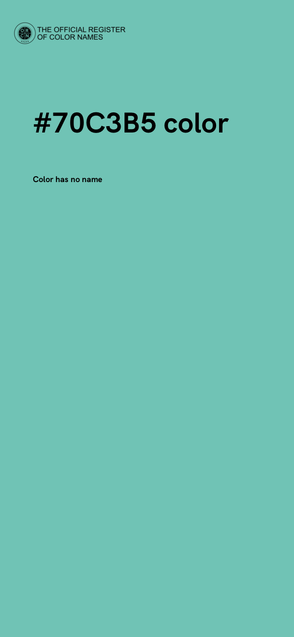 #70C3B5 color image