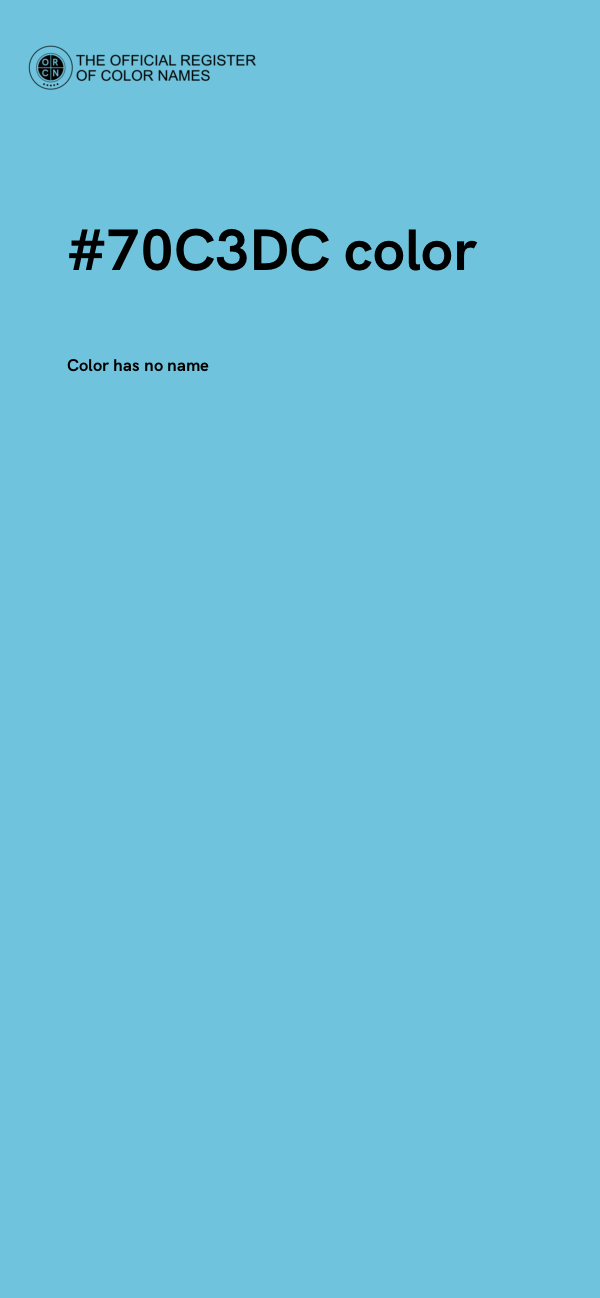 #70C3DC color image