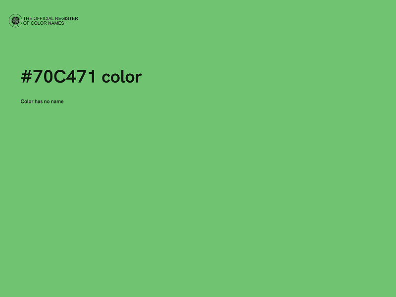 #70C471 color image