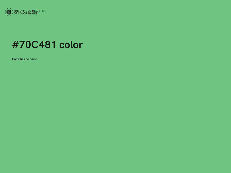 #70C481 color image