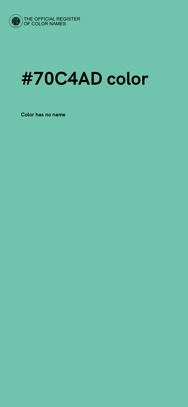 #70C4AD color image