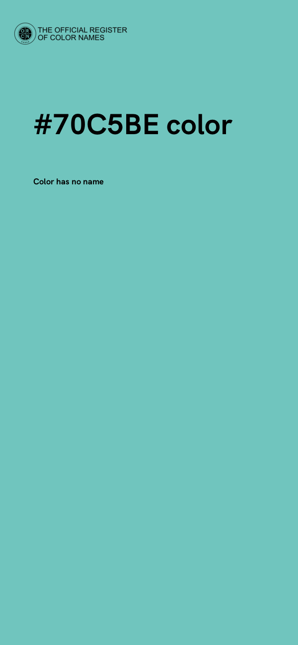 #70C5BE color image