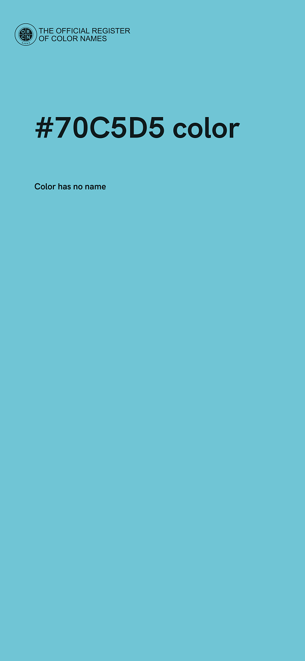 #70C5D5 color image