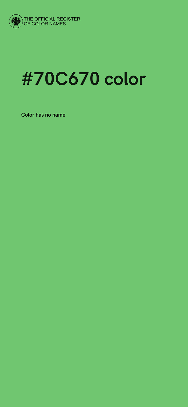 #70C670 color image