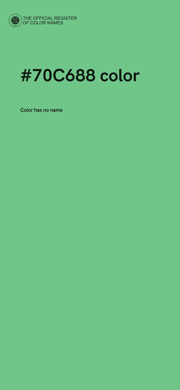 #70C688 color image