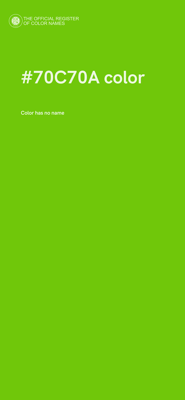 #70C70A color image