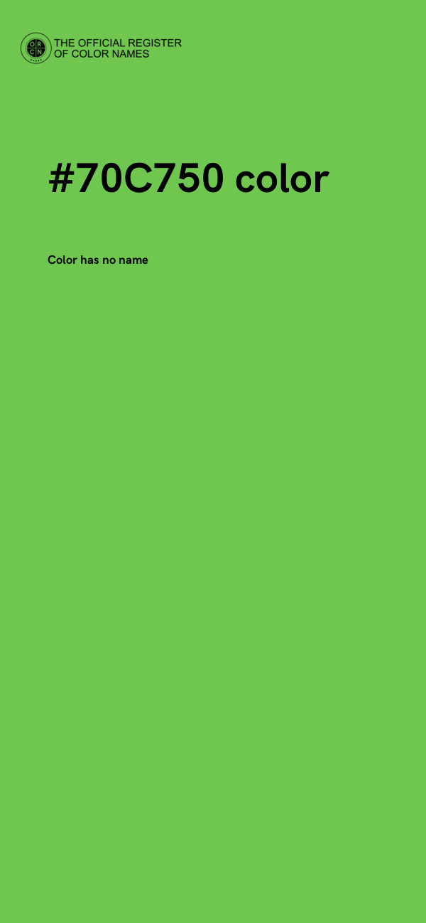 #70C750 color image