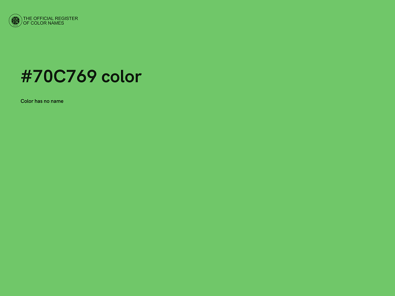 #70C769 color image