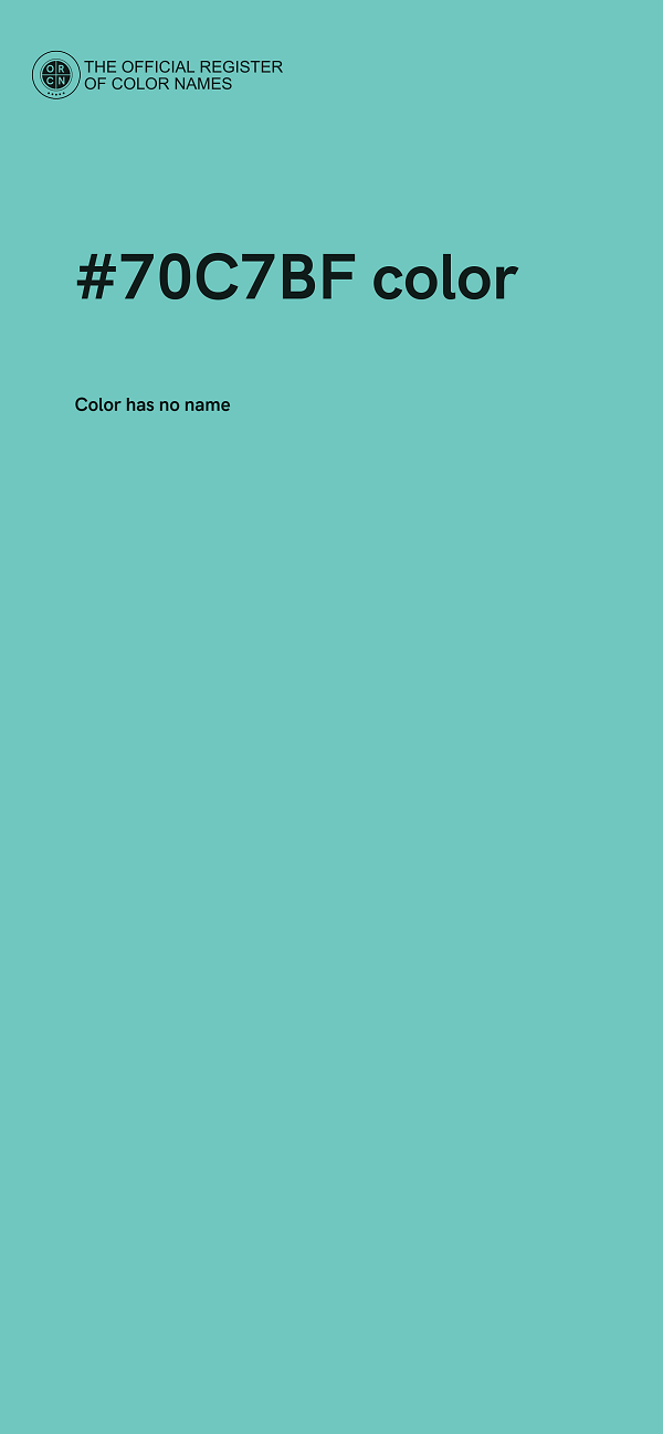 #70C7BF color image