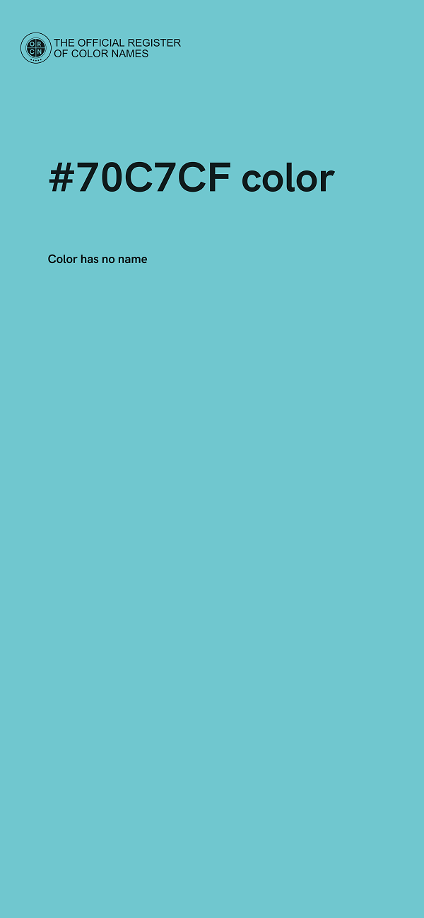 #70C7CF color image