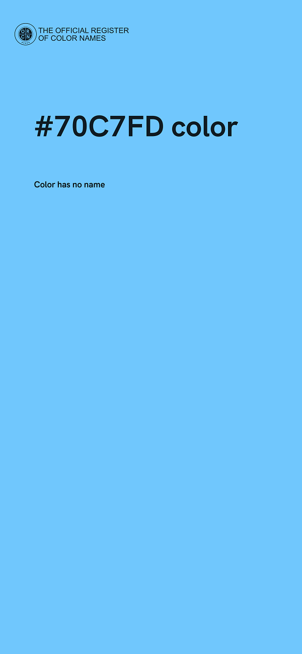 #70C7FD color image