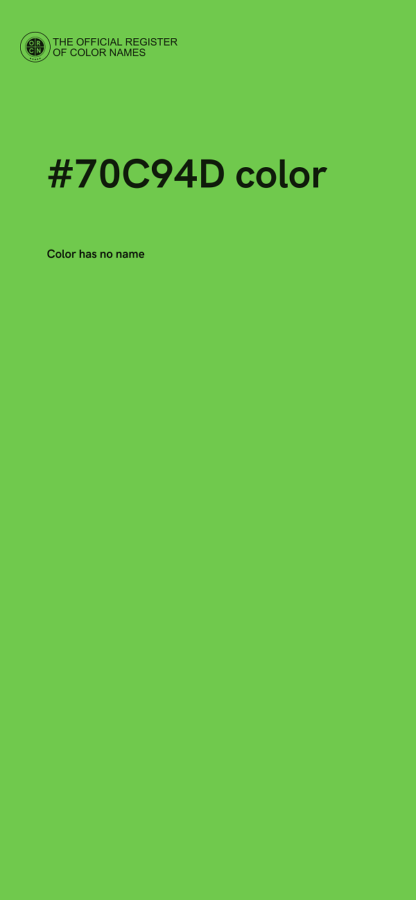 #70C94D color image
