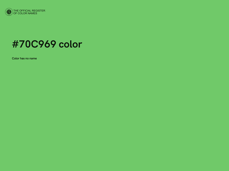 #70C969 color image