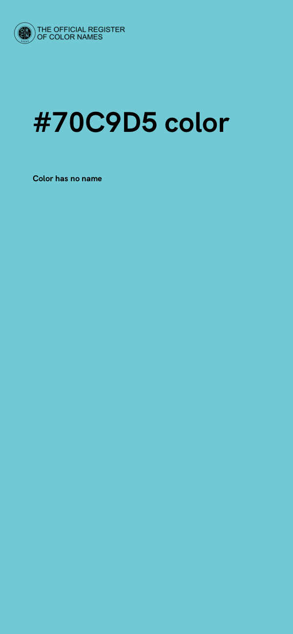 #70C9D5 color image