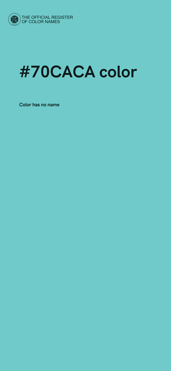 #70CACA color image