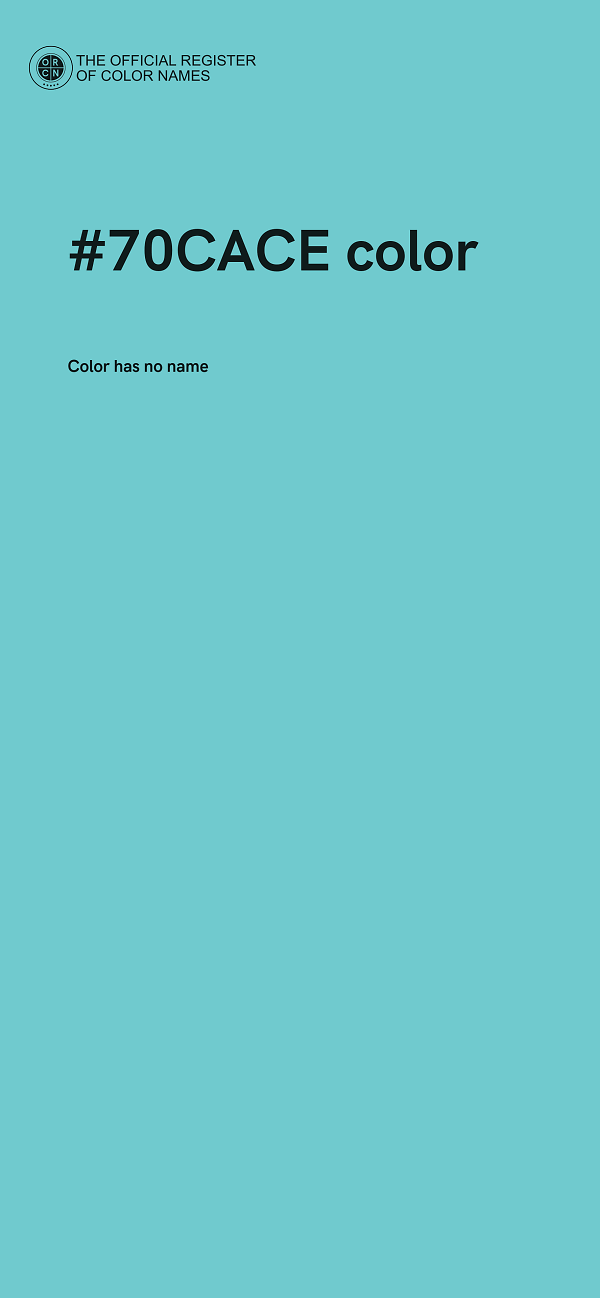 #70CACE color image