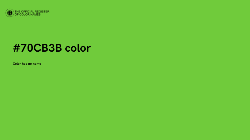 #70CB3B color image